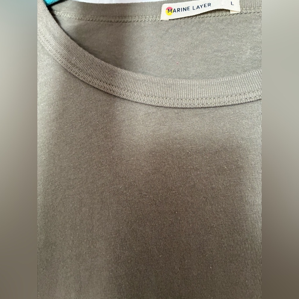 Marine Layer Olive Short Sleeve Tee - Picture 3 of 4